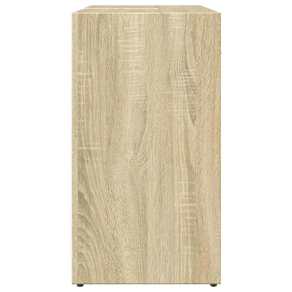 Armario lavabo baño madera ingeniería roble Sonoma 60x33x60 cm