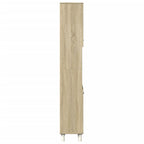Armario de baño madera ingeniería roble Sonoma 30,5x30x179 cm