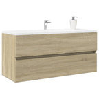Mueble de lavabo de baño madera roble artisan 90x38,5x46 cm