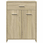 Armario de baño madera contrachapada roble Sonoma 60x33x80 cm