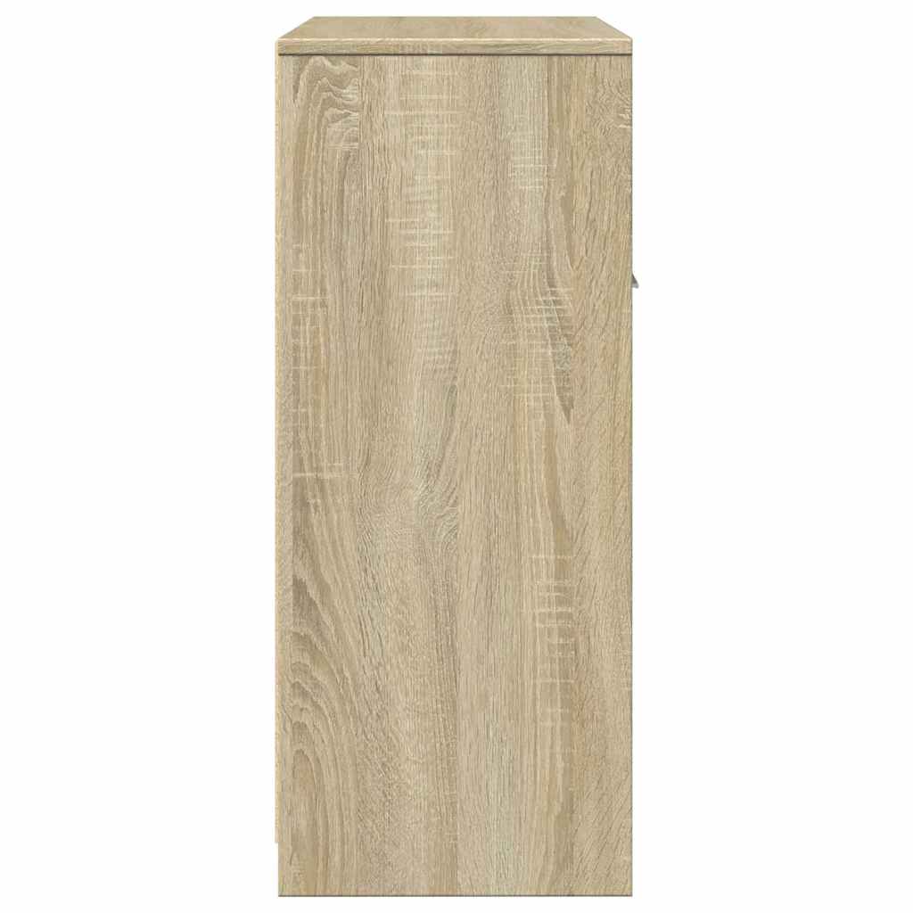 Armario de baño madera contrachapada roble Sonoma 60x33x80 cm