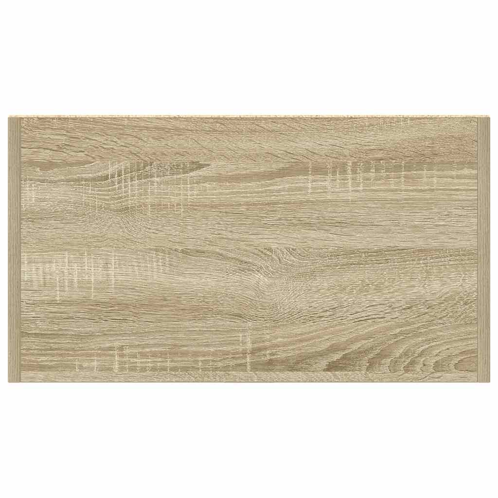 Armario de baño madera contrachapada roble Sonoma 60x33x80 cm