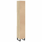 Armario de baño madera contrachapada roble Sonoma 30x30x190 cm