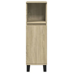 Armario de baño madera contrachapada roble Sonoma 30x30x100 cm