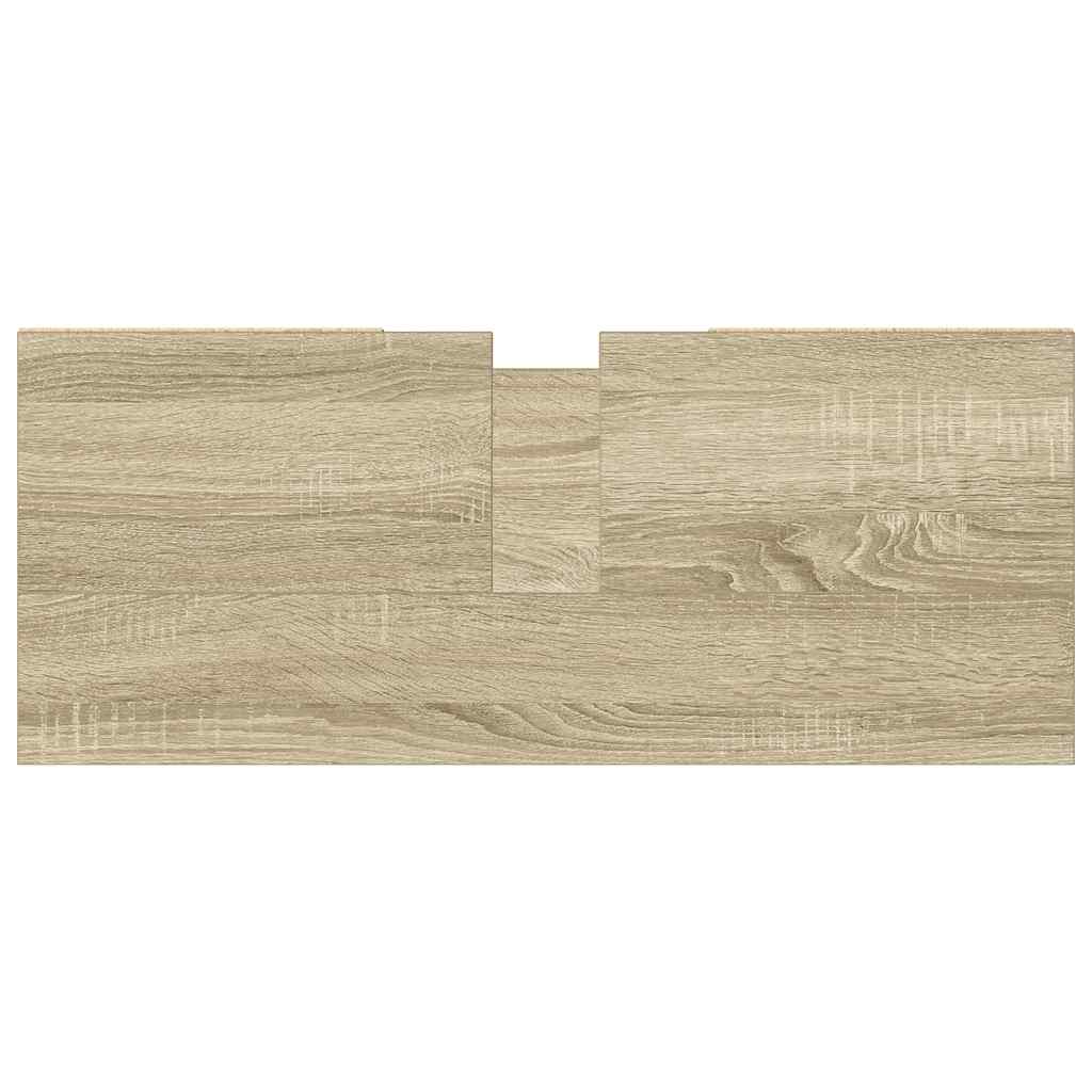 Mueble de baño madera de ingeniería roble Sonoma 80x33x60 cm