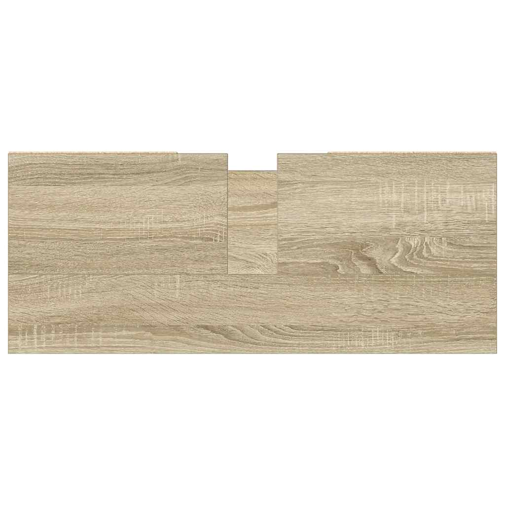 Mueble de baño madera de ingeniería roble Sonoma 80x33x60 cm