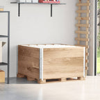 Collares de palets 2 uds madera maciza de pino gris 100x100 cm