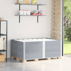 Collares de palets 2 uds madera maciza de pino gris 100x100 cm