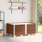 Collares de palets 2 uds madera maciza de pino gris 100x100 cm