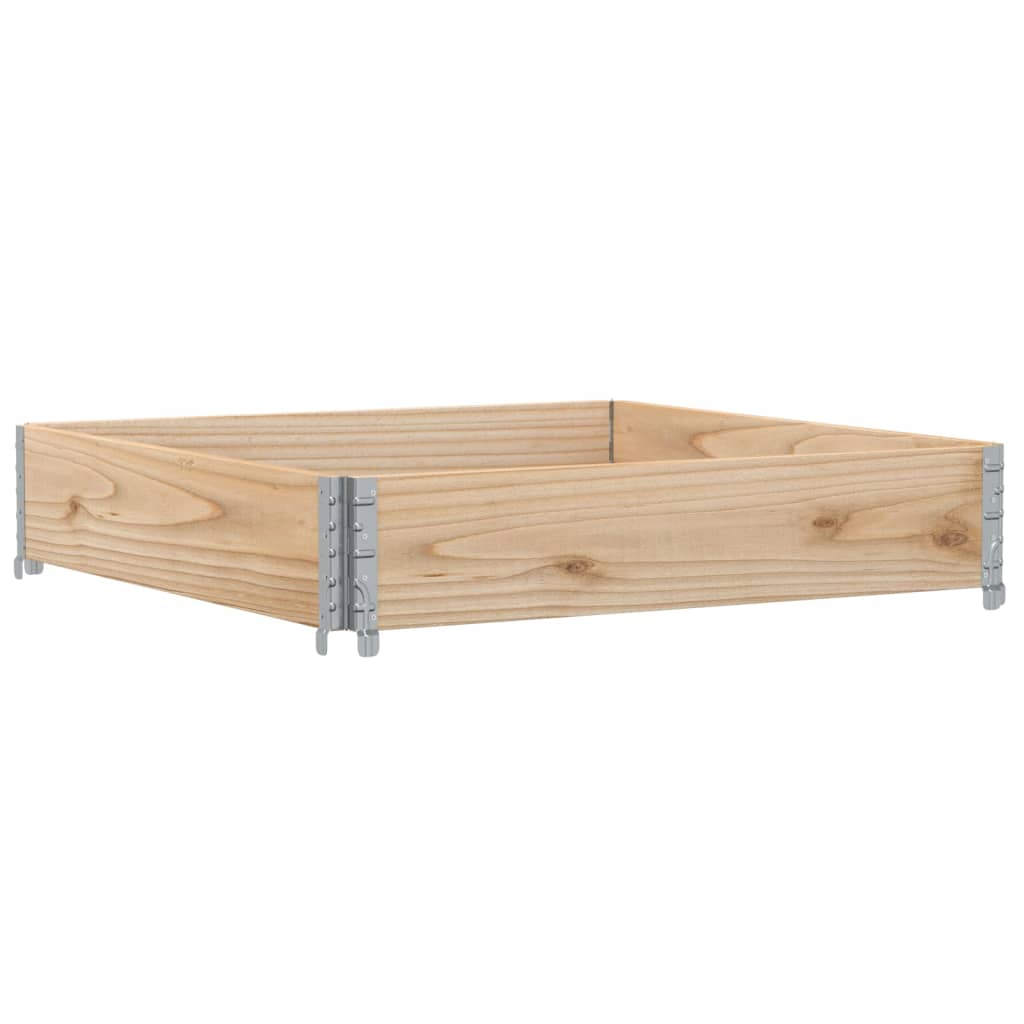 Jardinera de madera maciza de pino 100x100 cm