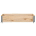 Jardinera de madera maciza de pino 100x100 cm