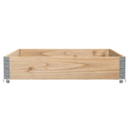 Jardinera de madera maciza de pino 100x100 cm
