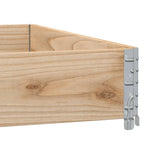 Jardinera de madera maciza de pino 100x100 cm