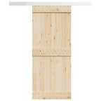 Kit de herrajes para puertas correderas acero negro 200 cm