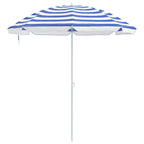 Parasol de playa Azul y 206 x 206 x 212 cm Poliéster y metal