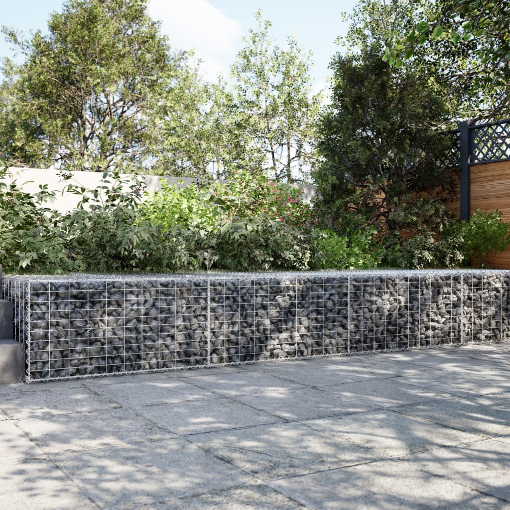Cesta de gaviones con cubierta hierro galvanizado