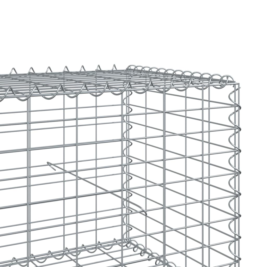 Cesta de gaviones con cubierta hierro galvanizado 1000x100x50cm