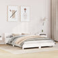 Cama sin colchón madera maciza de pino blanca 180x200 cm