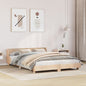 Cama sin colchón madera maciza de pino blanca 180x200 cm