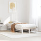 Cama sin colchón madera maciza de pino blanca 180x200 cm