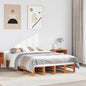 Cama sin colchón madera maciza de pino blanca 180x200 cm