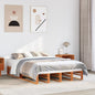 Cama sin colchón madera maciza de pino blanca 180x200 cm