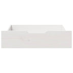 Cajones debajo cama 2 uds madera maciza pino blanco 65x55x17 cm