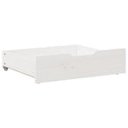 Cajones debajo cama 2 uds madera maciza pino blanco 65x55x17 cm