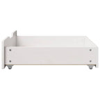 Cajones debajo cama 2 uds madera maciza pino blanco 65x55x17 cm