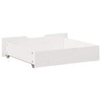 Cajones debajo cama 2 uds madera maciza pino blanco 65x55x17 cm