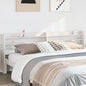 Solid pine headboard with shelves 100 cm
