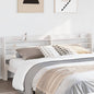 Solid pine headboard with shelves 100 cm