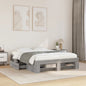 Cama sem colchão madeira maciça pinho castanho cera 80x200 cm