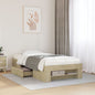 Estructura de cama sin colchón madera maciza pino 75x190 cm