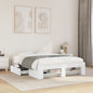 Cama sem colchão madeira maciça pinho castanho cera 80x200 cm