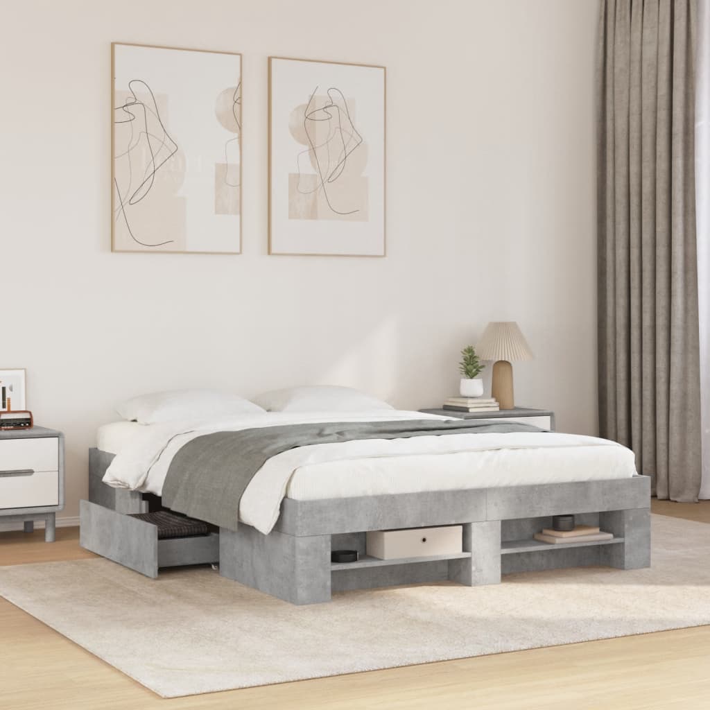 Cama sin colchón madera maciza pino marrón cera 80x200 cm