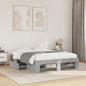 Cama sem colchão madeira maciça pinho castanho cera 80x200 cm