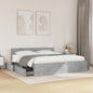 Cama con cabecero madera de ingeniería gris hormigón 120x190 cm