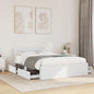 Cama sin colchón blanca 180x200 cm madera de ingeniería