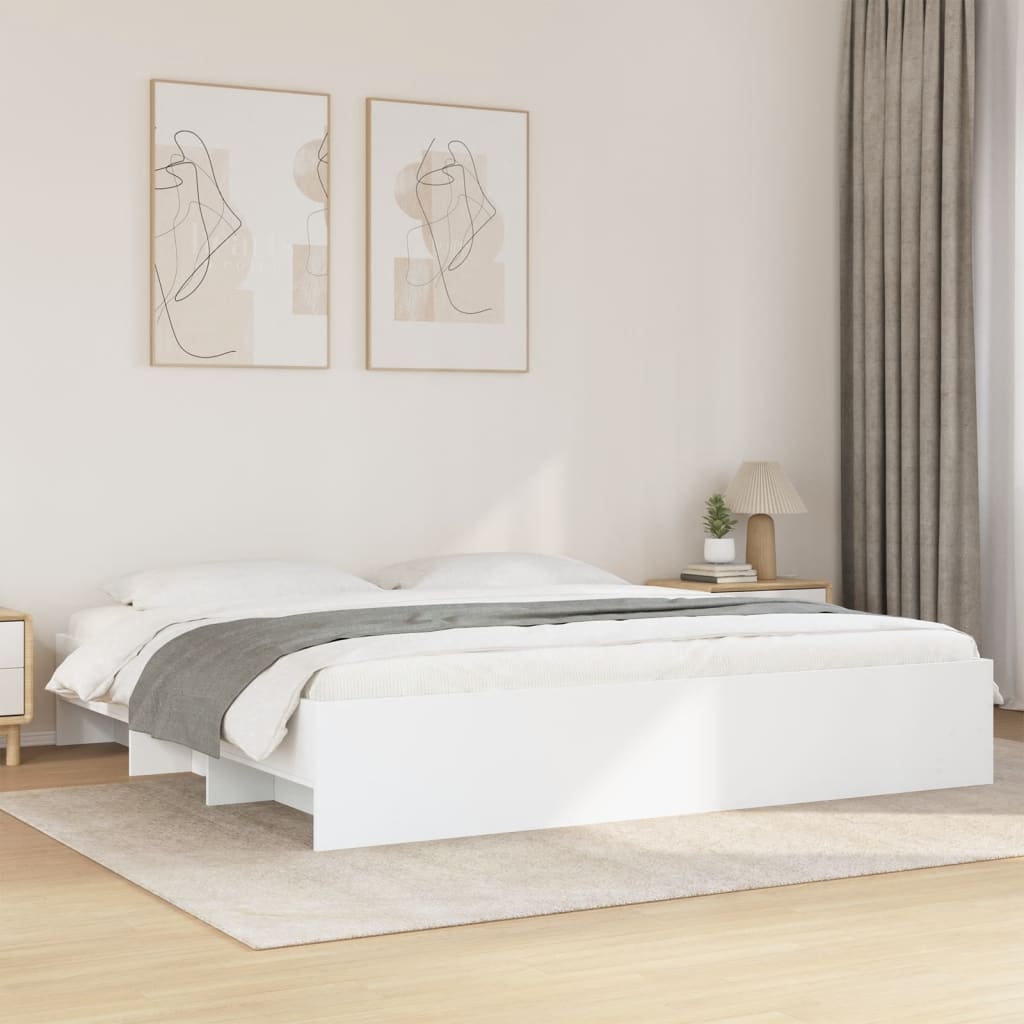 Cama sin colchón madera maciza pino marrón cera 80x200 cm