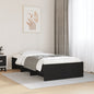 Cama sem colchão madeira maciça pinho castanho cera 80x200 cm