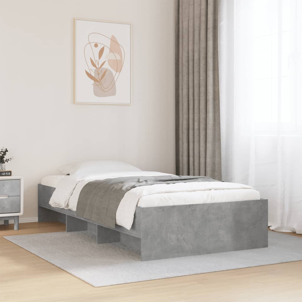 Cama sin colchón madera maciza pino marrón cera 80x200 cm