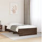 Estructura de cama sin colchón madera maciza pino 75x190 cm