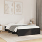 Cama sem colchão madeira maciça pinho castanho cera 80x200 cm