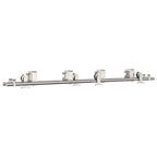 Kit de herrajes para puerta corredera 183 cm acero plateado