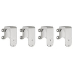 Kit de herrajes para puerta corredera 183 cm acero plateado