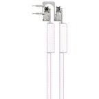 Kit de herrajes para puerta corredera 183 cm acero plateado
