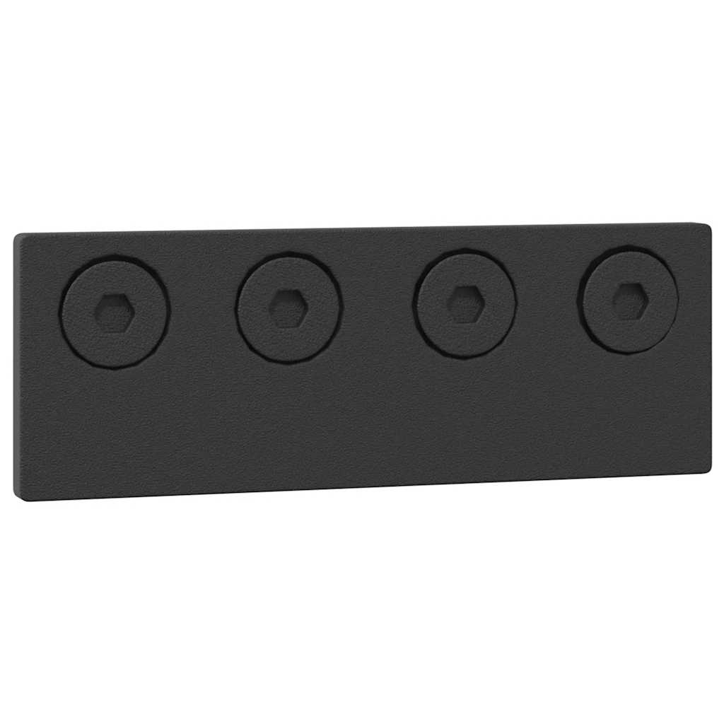Kit de herrajes para puertas correderas acero negro 305 cm
