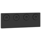 Kit de herrajes para puertas correderas acero negro 305 cm