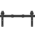 Kit de herrajes para puertas correderas acero negro 305 cm